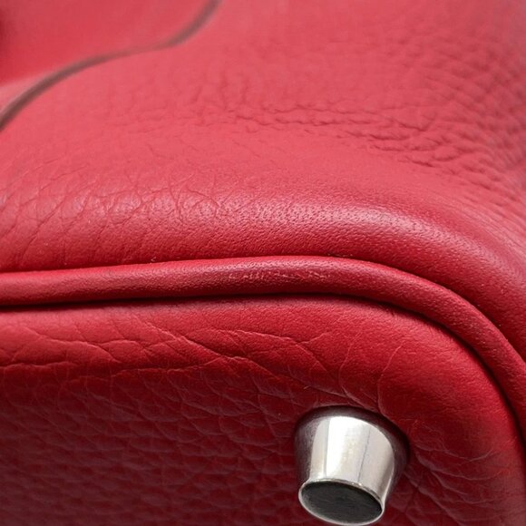 HERMES Picotin Lock Size PM Taurillon Clemence Ruby - Picture 6 of 13